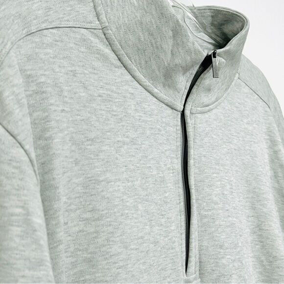Tommy Bahama Martinique Half Zip XL Light Heather Gray 100% Pima Cotton - Picture 3 of 9